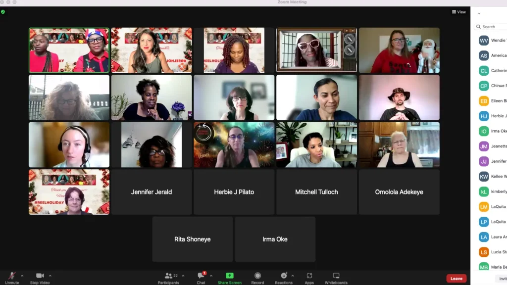 The collective will have monthly zoom meetings like this community by LaChelle Adkins.