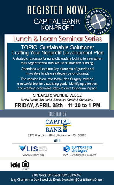 Wendie Veloz Sustainable Solutions presentation flyer